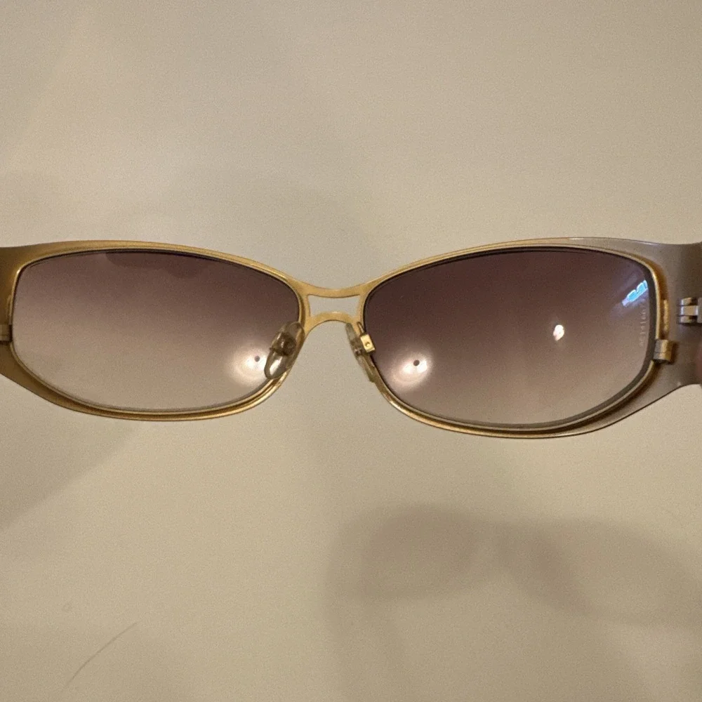 Chanel Polarized Sunglasses Woman Gold Vintage